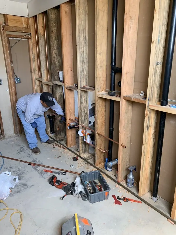 Commercial rough-in plumbing for Water Heater Replacement in Medford